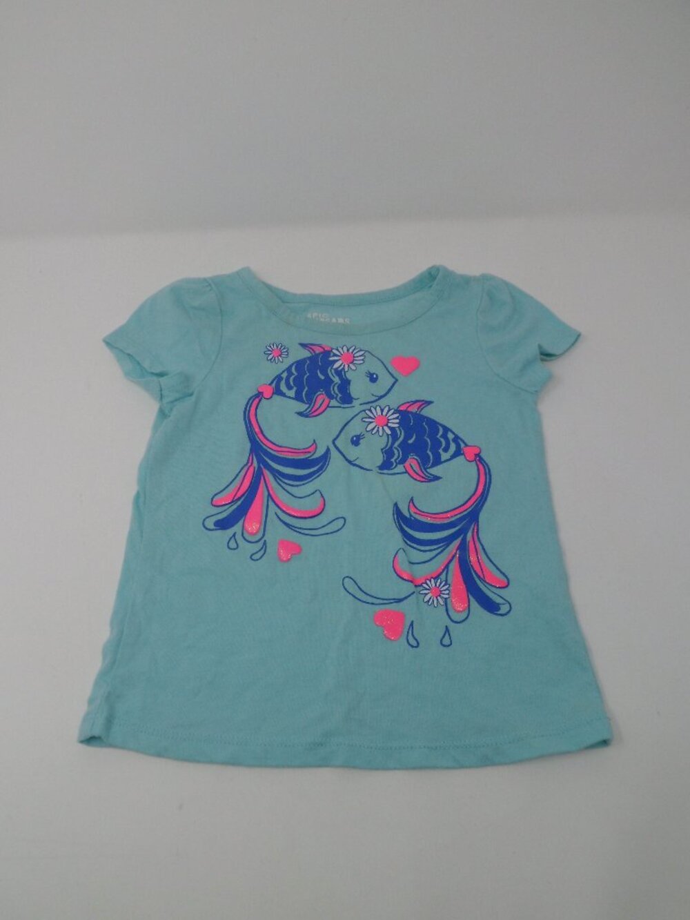 Toddler Girls Blue Short-Sleeve 3T T-shirt